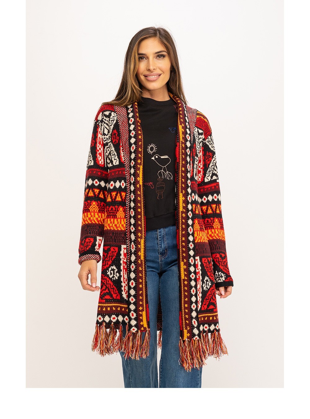 Chaqueta artesanal jacquard